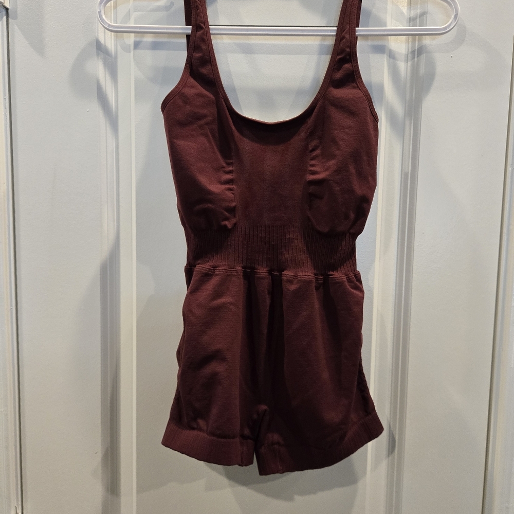 Fp movement onesie burgundy never worn new without tag
